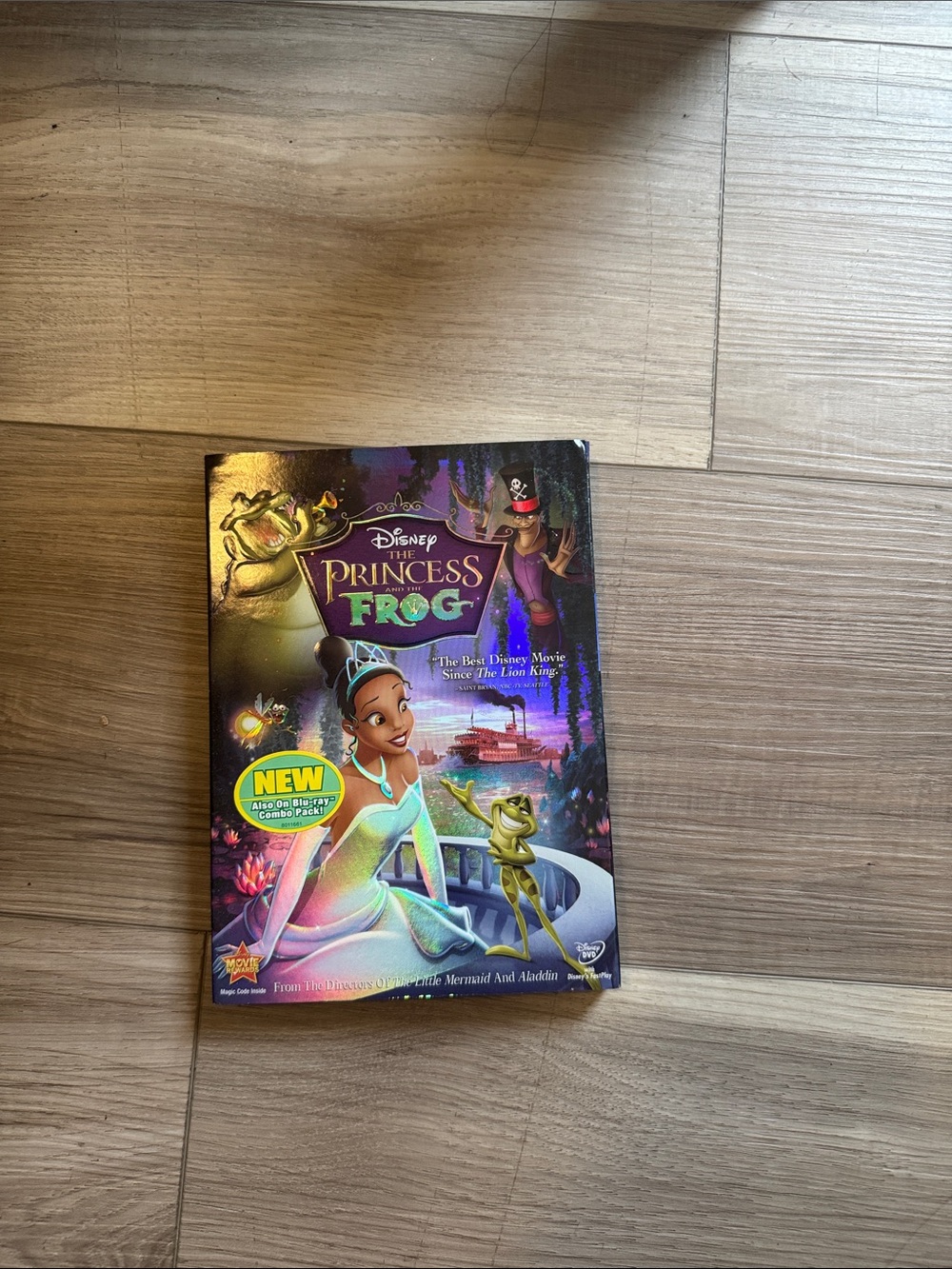 Disney The Princess and the Frog Storybook - Purple, Green & Gold Cover